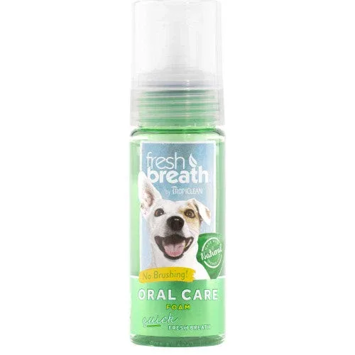 TropiClean Fresh Breath Mint Foam for Dogs 4.5 oz - Image 2