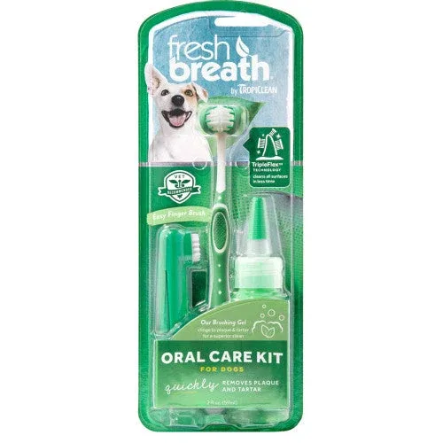 TropiClean Fresh Breath Oral Care Kit for Dogs LG - Image 2