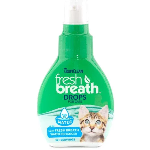 TropiClean Fresh Breath Oral Care Water Additive for Cats 2.2 Fl. oz - Image 2