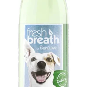 TropiClean Fresh Breath Oral Care Water Additive Plus Skin & Coat for Dogs 16 fl. oz