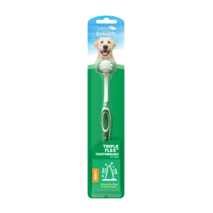 TropiClean Fresh Breath Triple Flex Toothbrush for Large Dogs