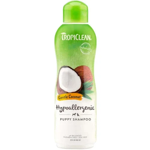 TropiClean Gentle Coconut Hypoallergenic Puppy and Kitten Shampoo 20 fl. oz - Image 2