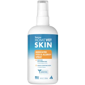 TropiClean HomeVet Skin Medicated Itch & Allergy Spray 8 oz