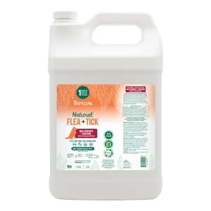 TropiClean Natural Flea and Tick Shampoo Maximum Strength Gallon 1 GAL