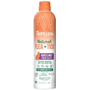 TropiClean Natural Flea & Tick Gentle Mist Spray for Cats 14 oz