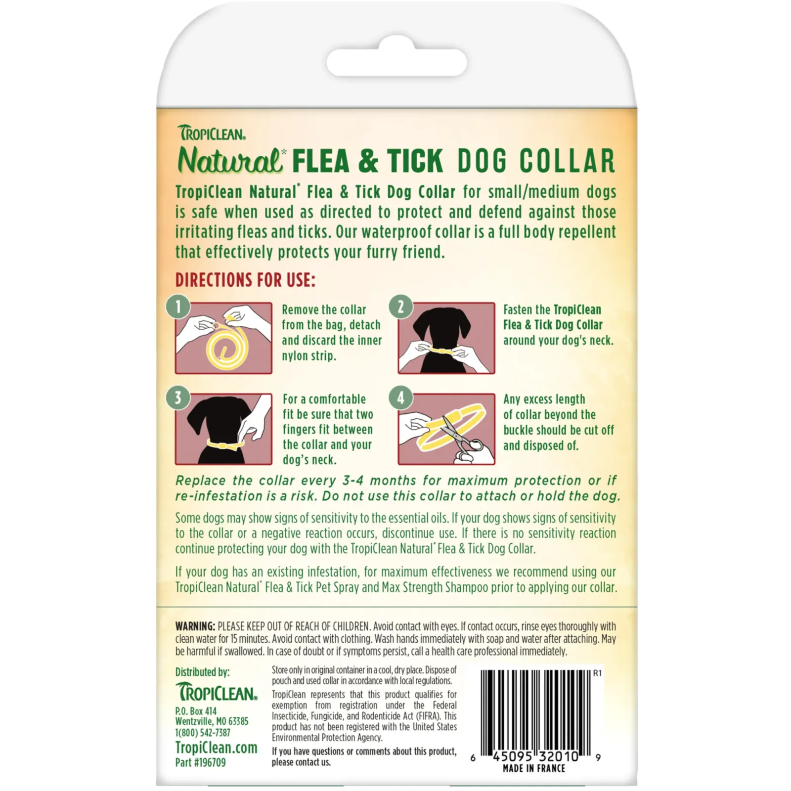 TropiClean Natural* Flea & Tick Repellent Collar for Small Dogs - Image 2