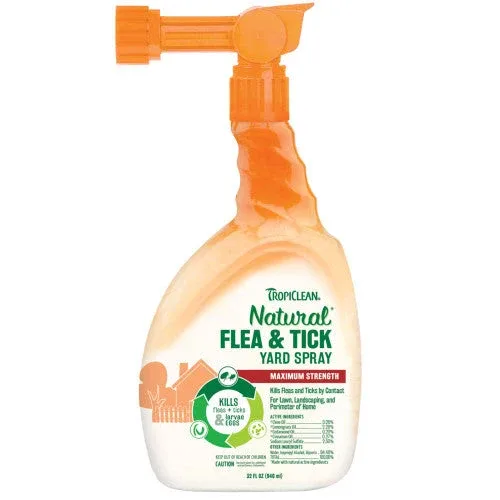 TropiClean Natural Flea & Tick Yard Spray 32 fl. oz - Image 2