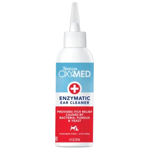TropiClean OxyMed Enzymatic Ear Cleaner for Pets 4 oz