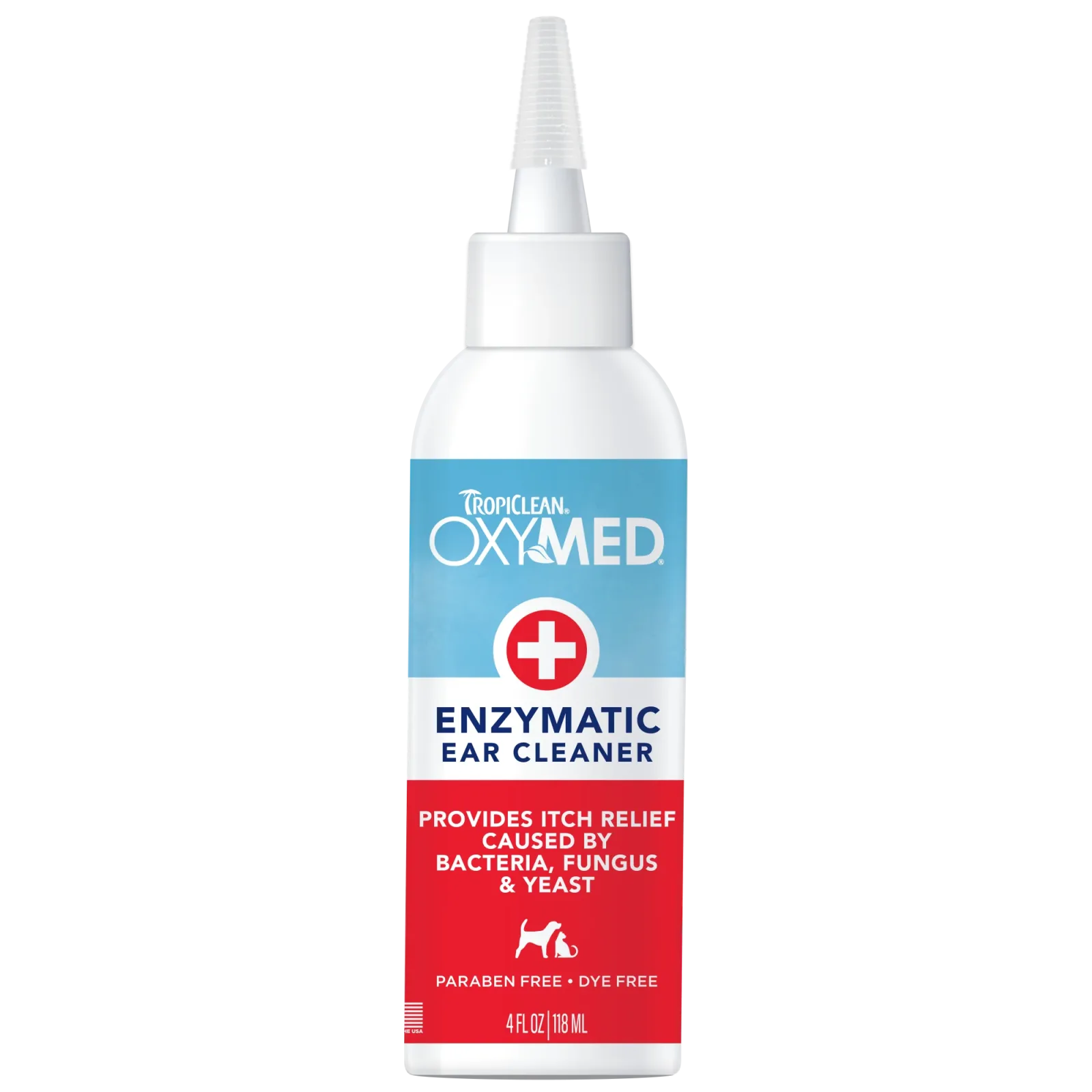 TropiClean OxyMed Enzymatic Ear Cleaner for Pets 4 oz