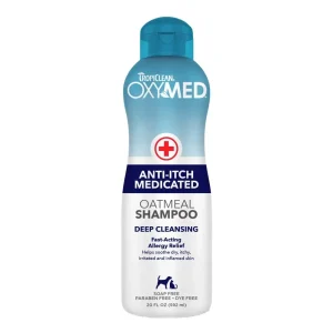 TropiClean OxyMed Medicated Anti Itch Pet Shampoo 20 oz