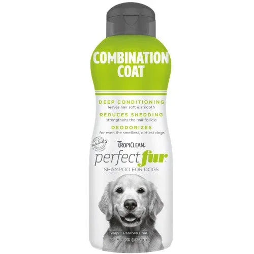 TropiClean PerfectFur Combination Coat Shampoo for Dogs 16oz - Image 2