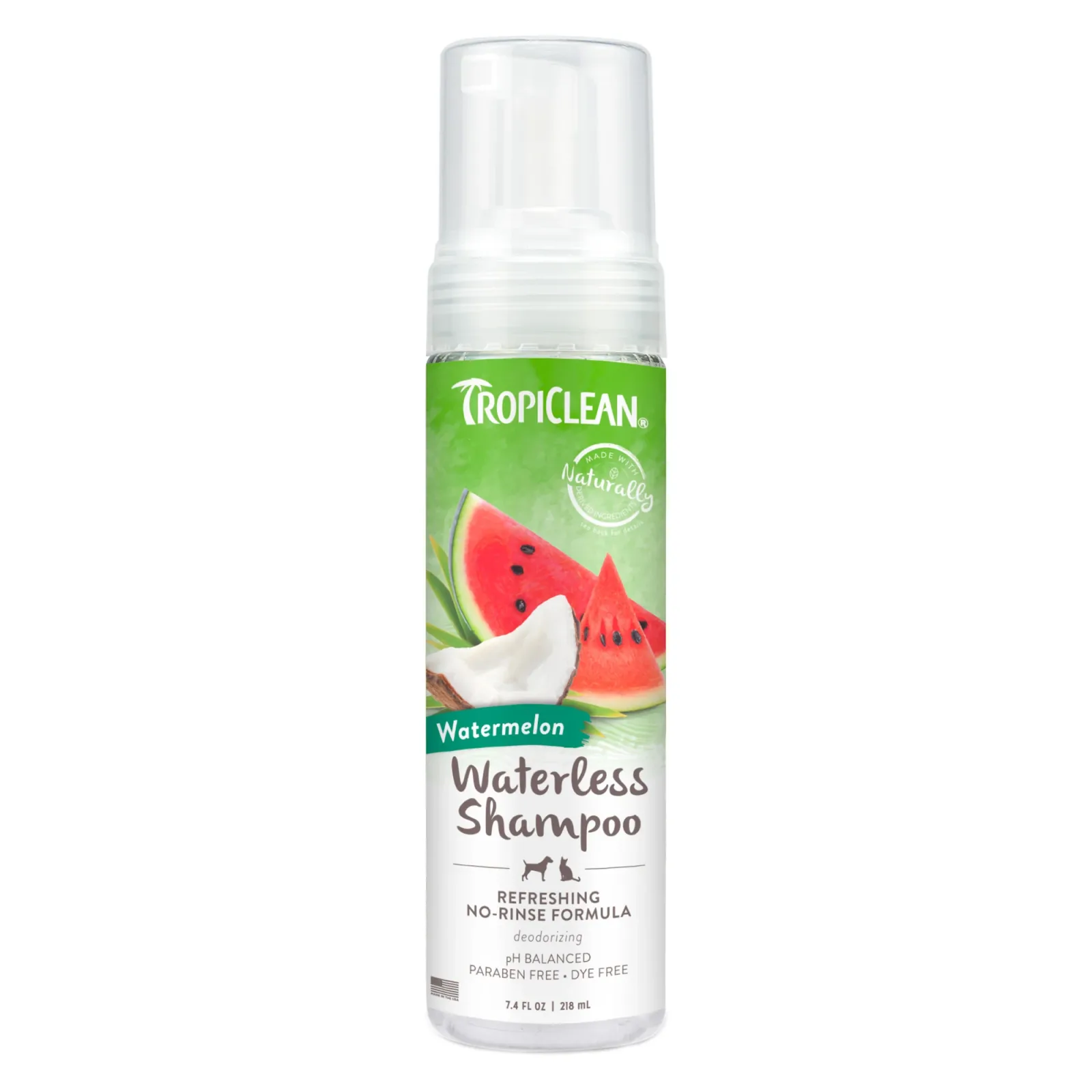 TropiClean Watermelon Waterless Shampoo 7.4 oz