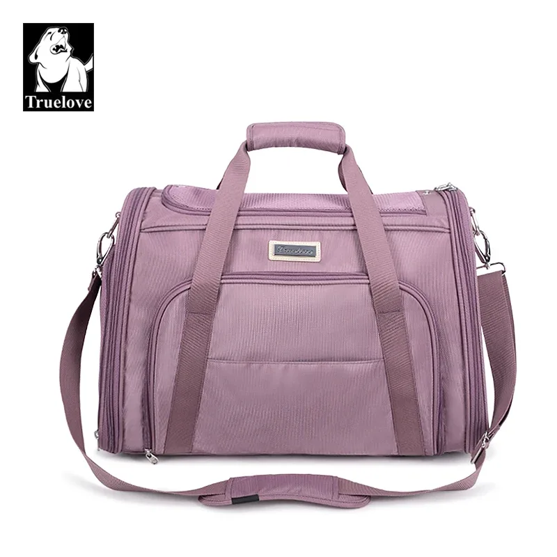 Truelove 1 Side Expandable Duffle Carrier for Dogs & Cats (Wistful Mauve)