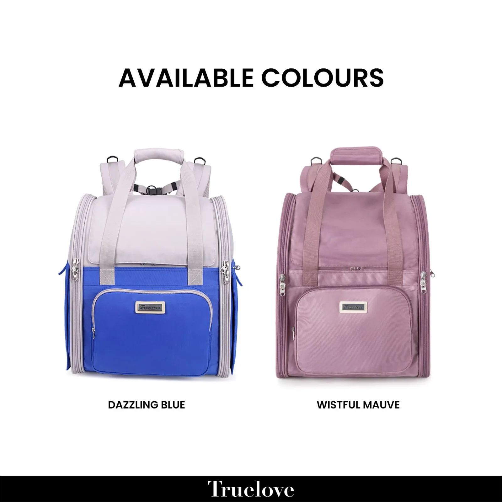 Truelove Pet Outdoor Carrier for Dogs & Cats (White Sand and Dazzling Blue) - Image 2