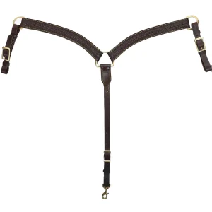 Tucker Heritage Cheyenne Breast Collar with Gold Stitching