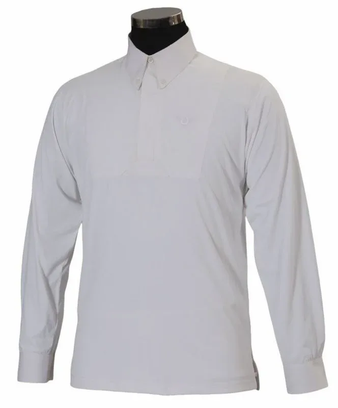 TuffRider Adam BoysLsleeve Show Shirt LG White - Image 2