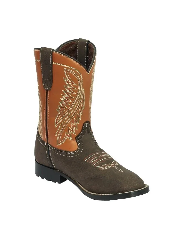TuffRider Childrens Big Bend Rounded Toe Western Boots - Image 2