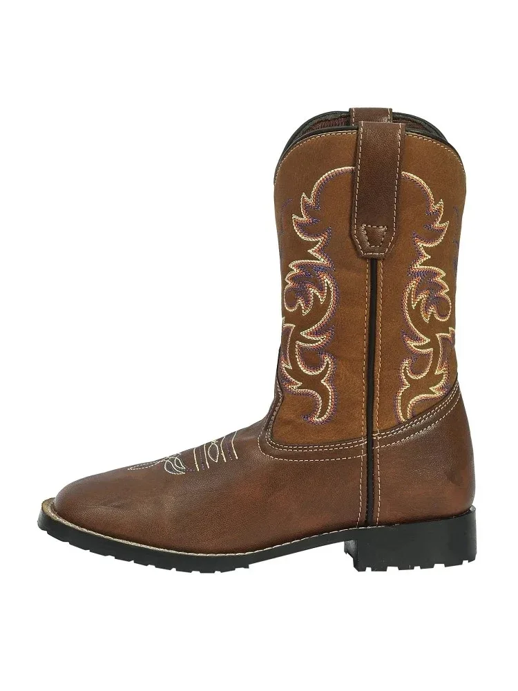 TuffRider Children's Kings Canyon Rounded Toe Western Boots - Image 2