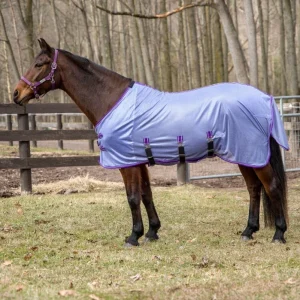 TuffRider Comfy Plus Standard Neck Fly Sheet- Purple with Deep Purple Trim- 69