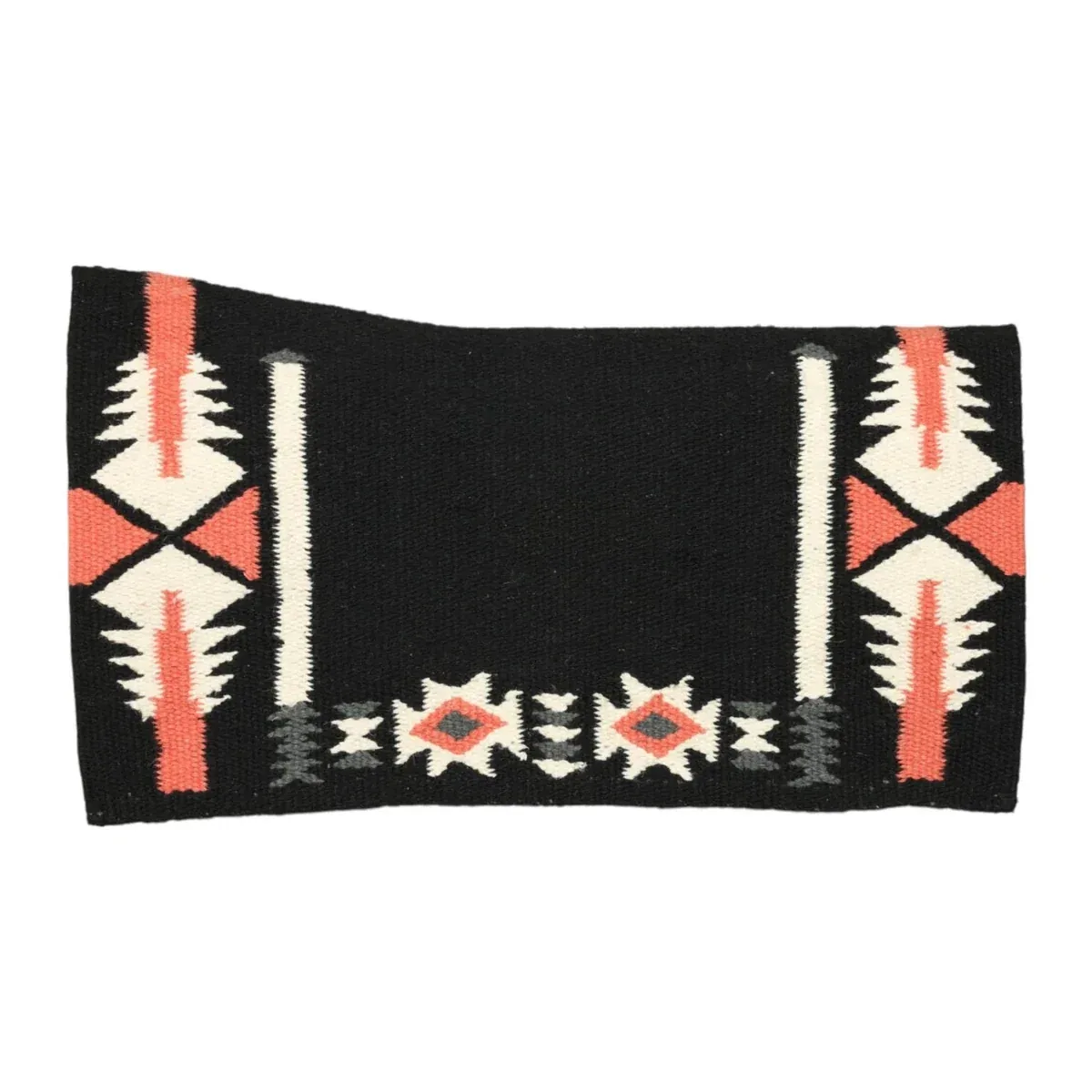 TuffRider Dakota Contoured Single Weave Saddle Blanket-Red/Black/White-34 x 40 in