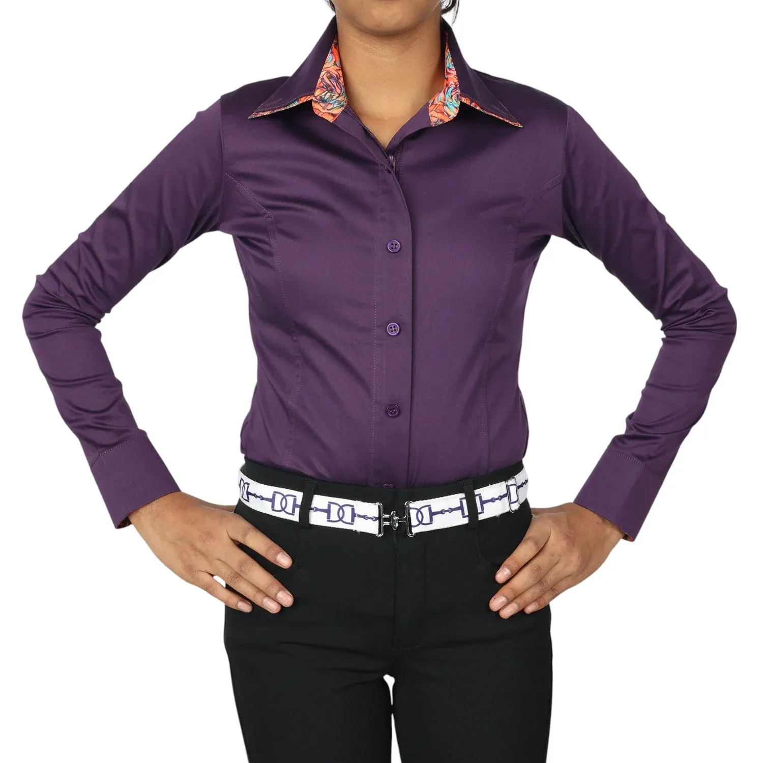 TuffRider Girls ADEY Double Collar Shirt - Image 2
