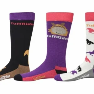 Tuffrider Kids Asher Socks 3 Pack Brn