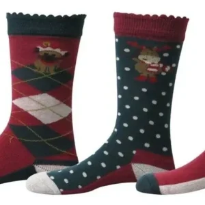 Tuffrider Kids Holly Socks 3pk Brown