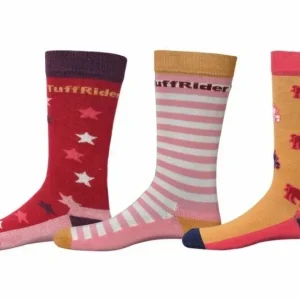 Tuffrider Kids Philip Socks 3pk Brown