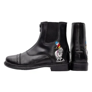 TuffRider Kids Thelwell Zip Black Paddock Boot