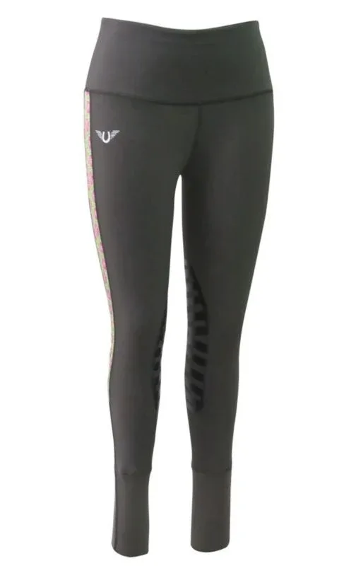 Tuffrider Ladies Athena Equicool Tight Lg Brn - Image 2