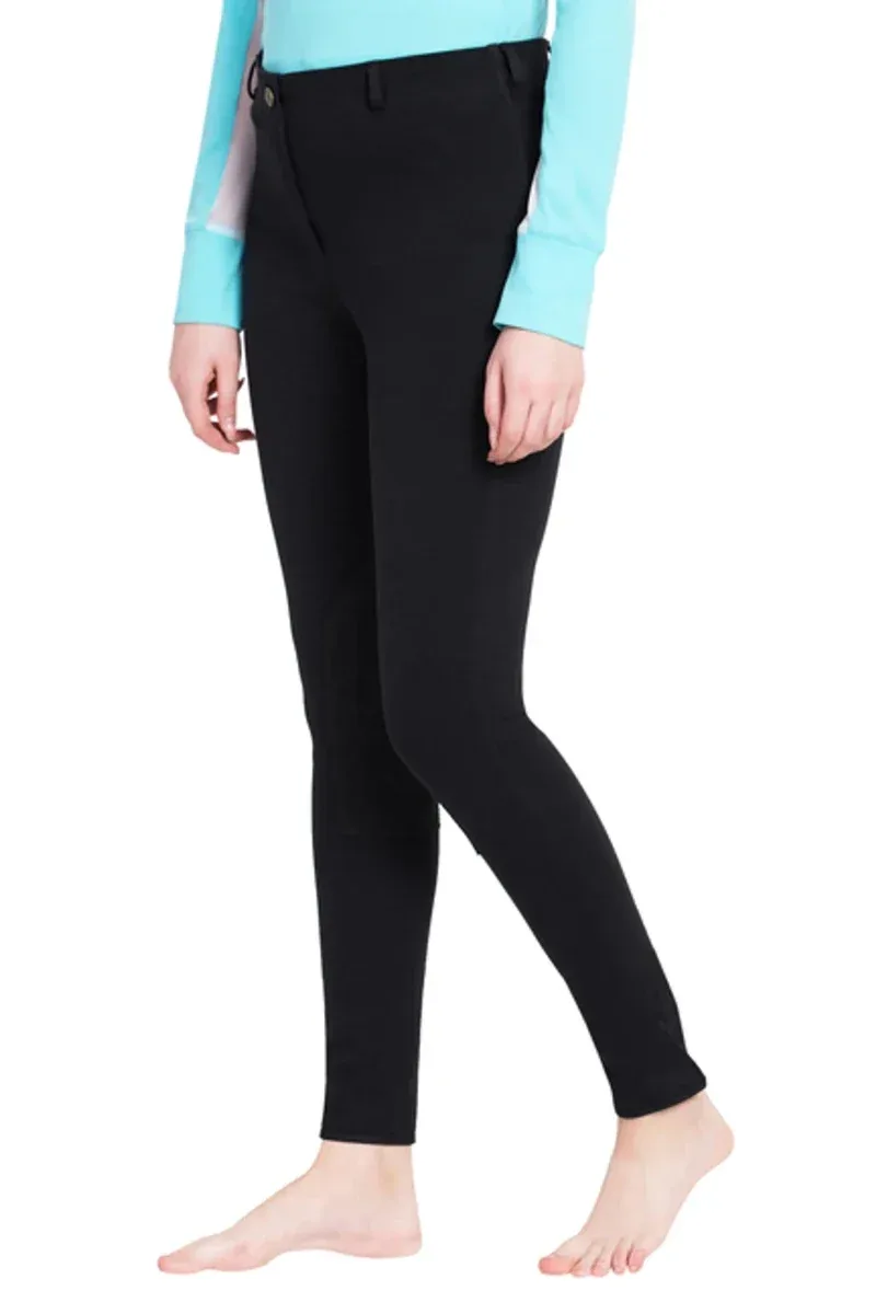 TuffRider Ladies Cotton Pull-On Knee Patch Plus Breeches - Image 2