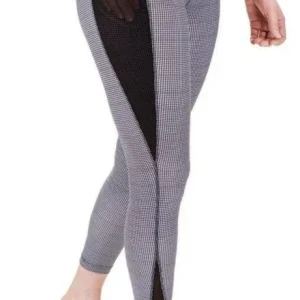 TuffRider Ladies Damask Tights L Black/White