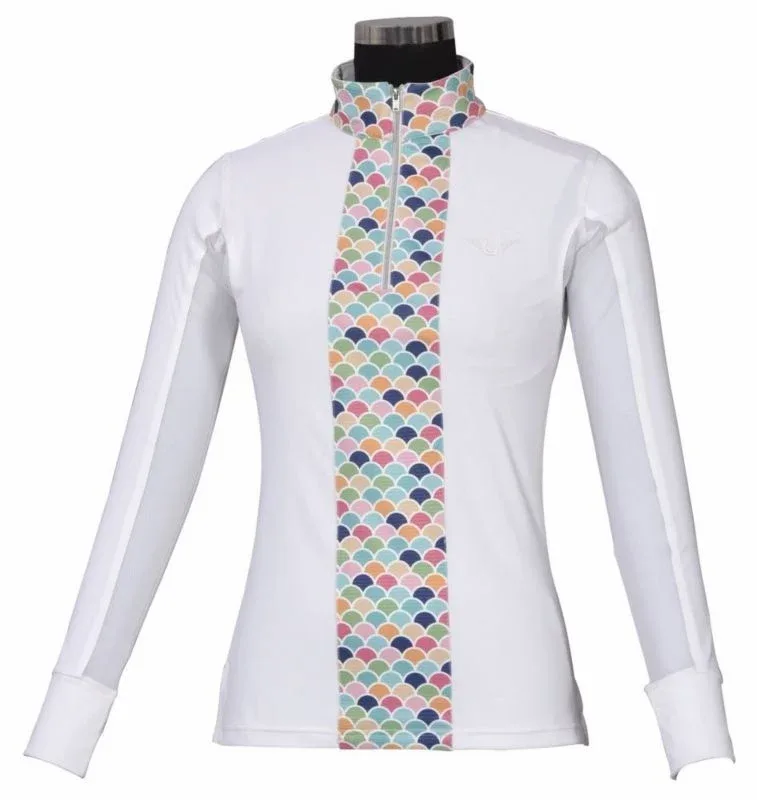 Tuffrider Ladies Iris Equicool Riding Shirt 1X Brn - Image 2