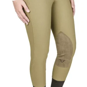 TuffRider Ladies Ribb Knee Patch Breeches- Sage- 24