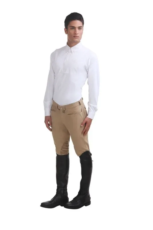 Tuffrider Mens Oslo Knee Patch Breeches 40 Brn - Image 2