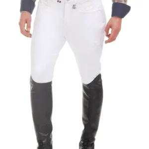 Tuffrider Mens Oslo Knee Patch Breeches 40 Brn
