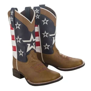 TuffRider Toddler American Cowboy Boots Brown