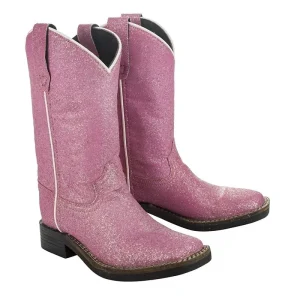 Tuffrider Youth Pink Glitter Western Boots
