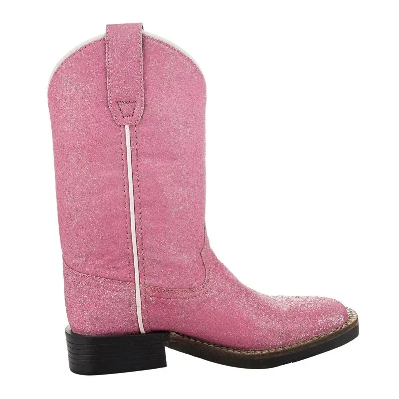 Tuffrider Youth Pink Glitter Western Boots - Image 2