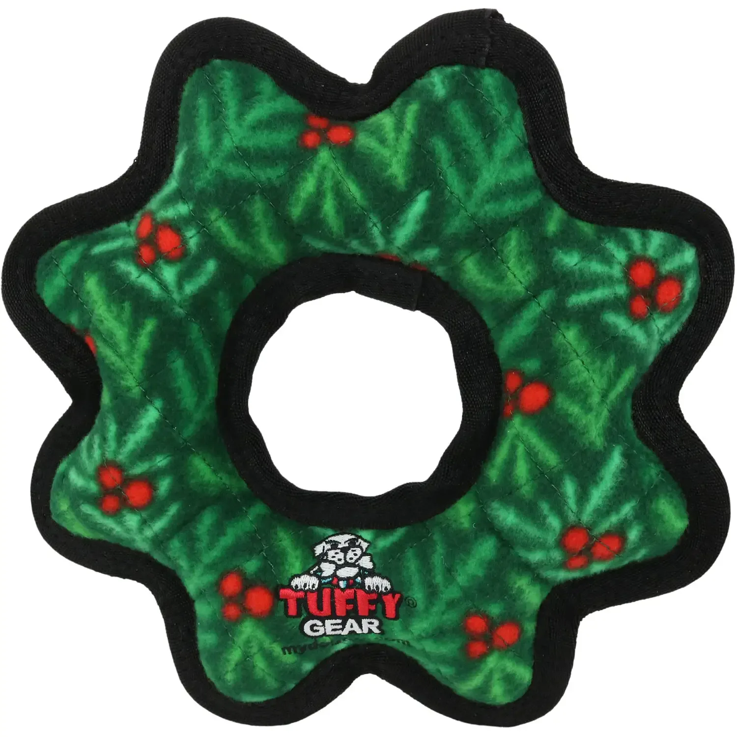 Tuffy Dog Toys Holiday Gear Ring Wreath