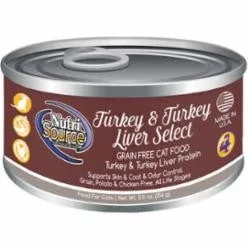 Tuffy Nutrisource Grain Free Turkey & Turkey Liver Select Canned Cat Food-5.5-oz, Case Of 12-{L+1xR} - Image 2