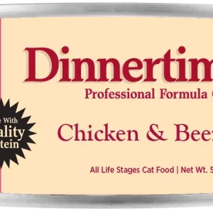 Tuffy's Dinnertime Canned Cat Food Chicken & Beef 24ea/5.5 oz
