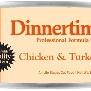 Tuffy's Dinnertime Canned Cat Food Chicken & Turkey 24ea/5.5 oz