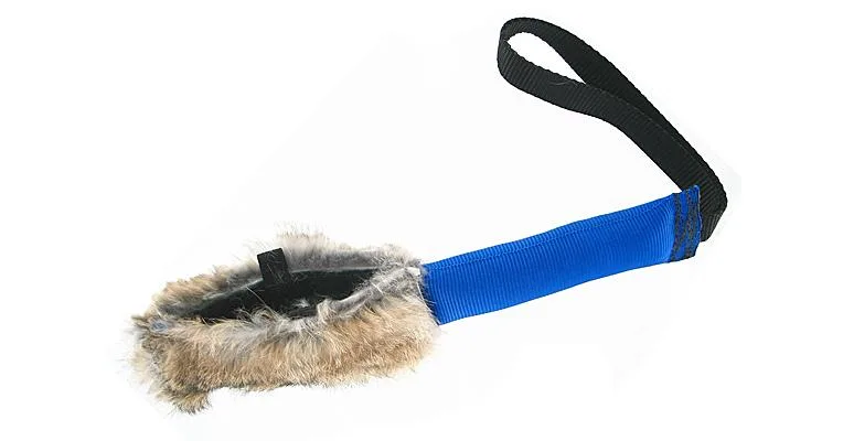 TugAway Tug Stick with Rabbit Fur Reward Pouch