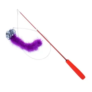 Turbo Telescoping Teaser with Crinkle Tail Cat Toy