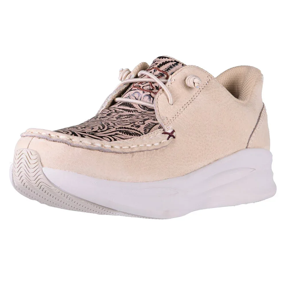 Twisted X Women's FeatherAlmond Tooled Casual