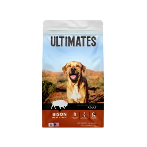 Ultimates Dry Dog Food Bison & Rice 5 lb