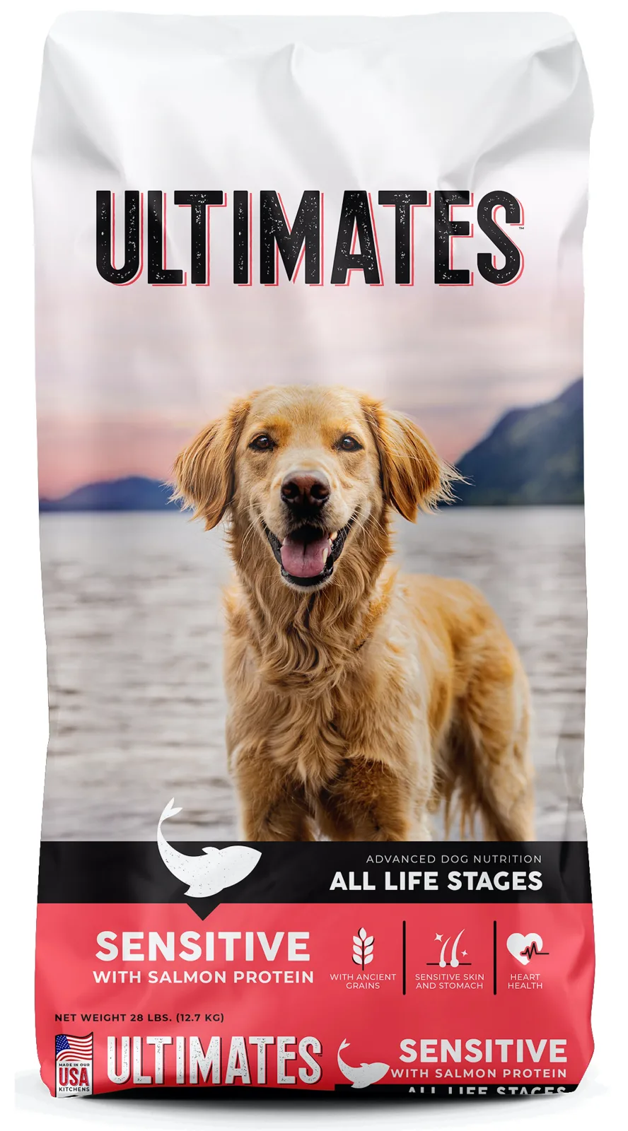 Ultimates Sensitive Dry Dog Food Salmon 28 lb
