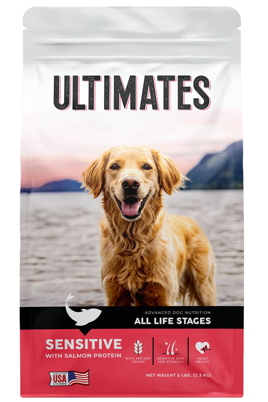 Ultimates Sensitive Dry Dog Food Salmon 5 lb
