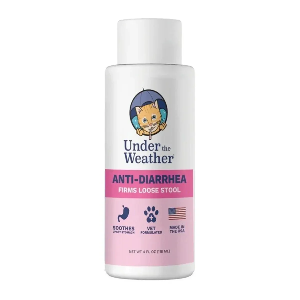 Under the Weather Anti-Diarrhea Liquid for Cats 4 oz